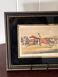 Load image into Gallery viewer, Antique English Hunting Print in a French Verre Eglomise Frame