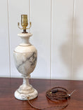 Load image into Gallery viewer, Vintage Italian Marble Lamp on Rounded Base