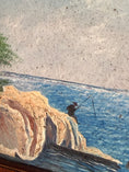 Load image into Gallery viewer, Original Oil on Board Landscape with Fisherman