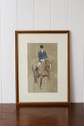 Load image into Gallery viewer, Vintage Framed Equestrian Riding Print