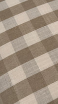 Load image into Gallery viewer, SET of 8 | Walnut Queen Anne Style Dining Chairs (c. 1930) with Newly Upholstered Gingham Cushions