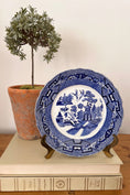 Load image into Gallery viewer, Antique 1907 Buffalo Pottery Chinoiserie Blue Willow Plate