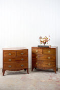 Load image into Gallery viewer, 19th Century Mahogany Bowfront Chest with Satinwood Inlay on Splay Feet (c. 1810)