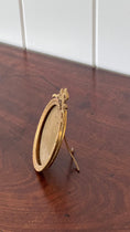 Load image into Gallery viewer, Petite French Oval Brass Frame with Bow