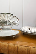 Load image into Gallery viewer, Silverplated French Shell Butter Dish With Original Glass Insert (c.1930) by Deschamps Frères