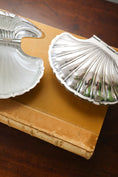 Load image into Gallery viewer, Silverplated French Shell Butter Dish With Original Glass Insert (c.1930) by Deschamps Frères