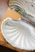 Load image into Gallery viewer, Silverplated French Shell Butter Dish With Original Glass Insert (c.1930) by Deschamps Frères