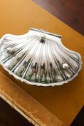 Load image into Gallery viewer, Silverplated French Shell Butter Dish With Original Glass Insert (c.1930) by Deschamps Frères