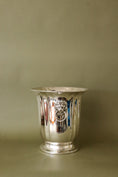 Load image into Gallery viewer, English Fluted Silver Plate Ice/Wine Bucket with Lion Heads (c. 1930)