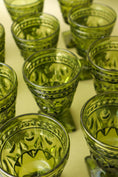 Load image into Gallery viewer, SET of 14 | Vintage Indiana Glass Colony Park Lane Avocado Green Goblets Cups
