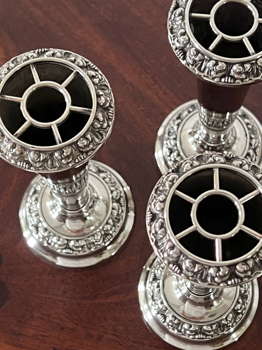 English Silver Plate Bud Vase