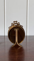 Load image into Gallery viewer, Petite French Oval Brass Frame with Bow