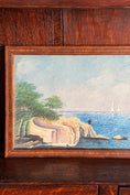 Load image into Gallery viewer, Original Oil on Board Landscape with Fisherman