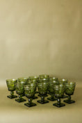 Load image into Gallery viewer, SET of 14 | Vintage Indiana Glass Colony Park Lane Avocado Green Goblets Cups