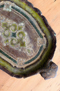Load image into Gallery viewer, Petite Florentine Tray with Light + Dark Green Coloring