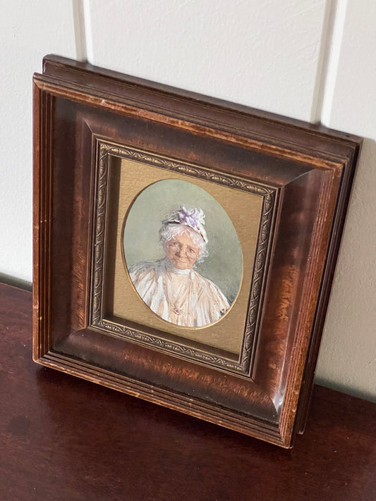Original Portrait of an Englishwoman- Signed L.B