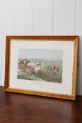 Load image into Gallery viewer, 19th Century Hand Colored Fox Hunting Engraving (c. 1820)