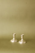 Load image into Gallery viewer, PAIR of Short Sterling Silver Candle Holders | by Towle