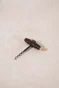 Load image into Gallery viewer, Antique English Ribbed Wood Corkscrew With Boar Hair Bottle Duster (c. 1850)