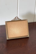 Load image into Gallery viewer, Antique French Brass Tabletop Frame with Bow | Horizontal Orientation