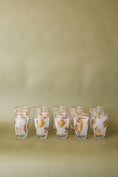 Load image into Gallery viewer, SET of 10 | Vintage Libbey Gold Leaf Frosted Glasses