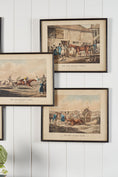 Load image into Gallery viewer, Antique Horse Print in Black Frame of ‘The High Mettled Racer’ Series