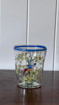 Load image into Gallery viewer, Hand Painted Glass 5.5"H Vase with Bluebirds and Flowers