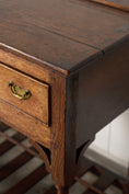 Load image into Gallery viewer, 19th Century English Oak Dresser Base / Server with Bottom Slats + 3-Drawers