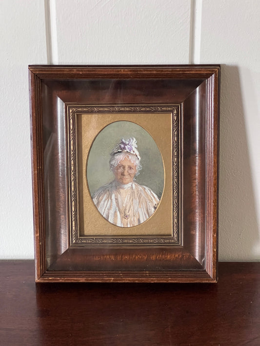 Original Portrait of an Englishwoman- Signed L.B