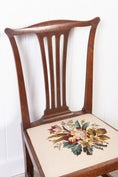 Load image into Gallery viewer, SET of 6 | Georgian Dining Chairs with Needlework Cushions