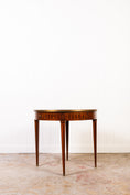 Load image into Gallery viewer, 19th Century French Circular Inlaid Centre / Side Table with Side Sliders