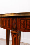 Load image into Gallery viewer, 19th Century French Circular Inlaid Centre / Side Table with Side Sliders