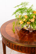 Load image into Gallery viewer, 19th Century French Circular Inlaid Centre / Side Table with Side Sliders