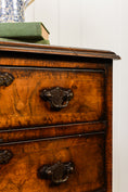 Load image into Gallery viewer, English Book-Match Walnut Four Drawer Bachelor's Chest