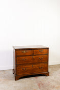 Load image into Gallery viewer, George II Petite Walnut Chest with Swan Neck Handles (c. 1750)