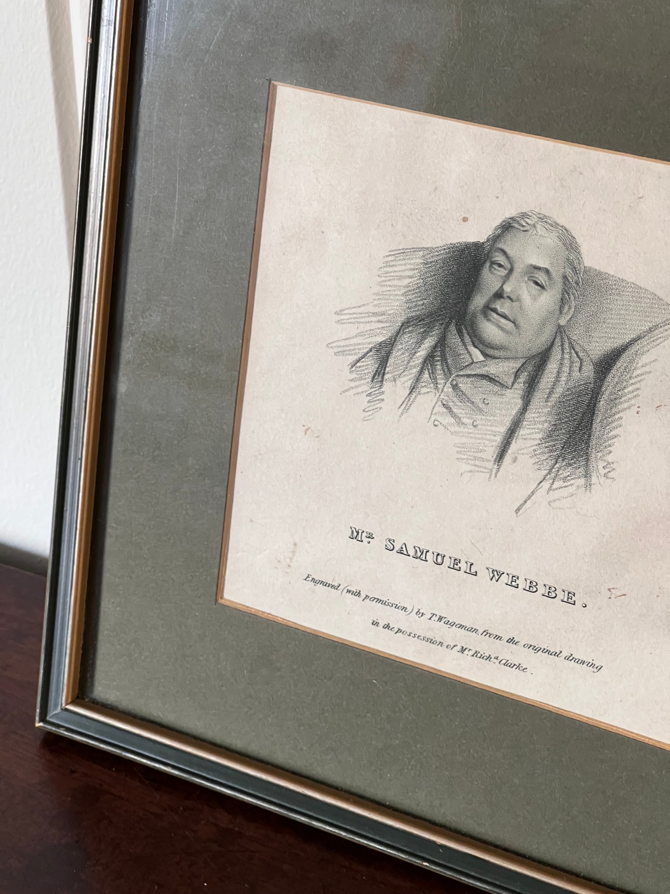 Portrait of Mr. Samuel Webbe
