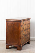 Load image into Gallery viewer, George III English Burl Walnut Chest of Drawers with Overlay Drawers on Brackets (c. 1760-1820)