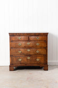 Load image into Gallery viewer, George III English Burl Walnut Chest of Drawers with Overlay Drawers on Brackets (c. 1760-1820)