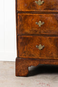 Load image into Gallery viewer, George III English Burl Walnut Chest of Drawers with Inset Drawers on Brackets (c. 1760-1820)