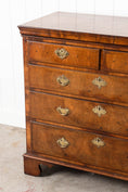 Load image into Gallery viewer, George III English Burl Walnut Chest of Drawers with Overlay Drawers on Brackets (c. 1760-1820)