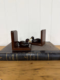 Load image into Gallery viewer, Wooden Duck Bookends