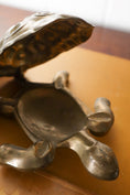 Load image into Gallery viewer, Vintage Lift-Shell Brass Turtle