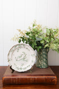 Load image into Gallery viewer, 18th Century French Moustiers Green Plate with Bird