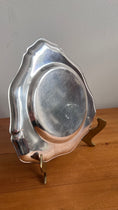 Load image into Gallery viewer, German Navy Silver Plate Tray in Unique Triangular Shape | 7.5”