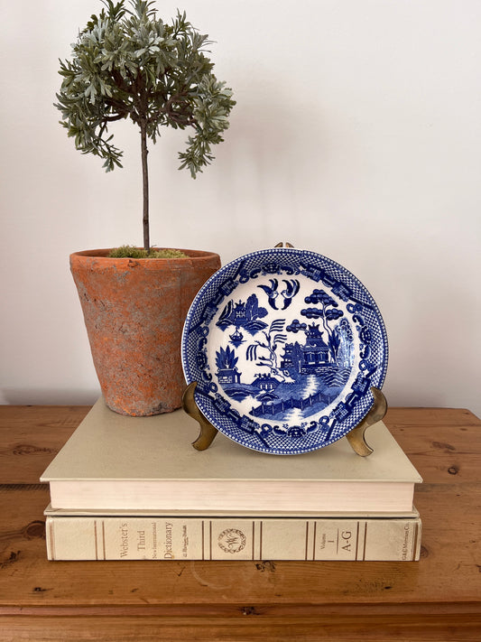Vintage Blue Willow 7.5” Bowl