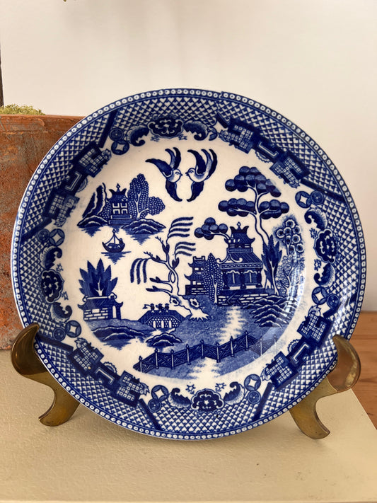 Vintage Blue Willow 7.5” Bowl