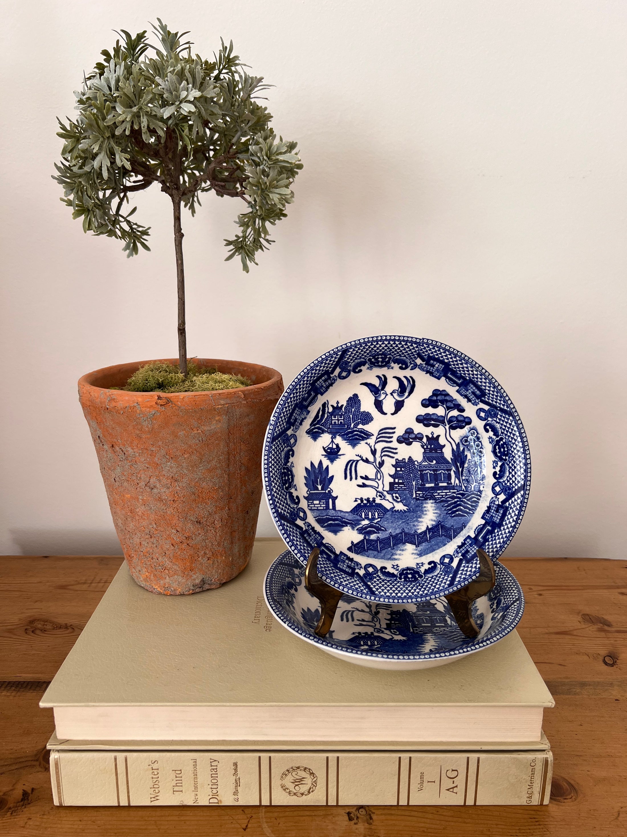 Vintage Blue Willow 7.5” Bowl