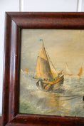 Load image into Gallery viewer, Signed Maritime Original Oil on Board (French; c. 1890) | by Rene Mathieu