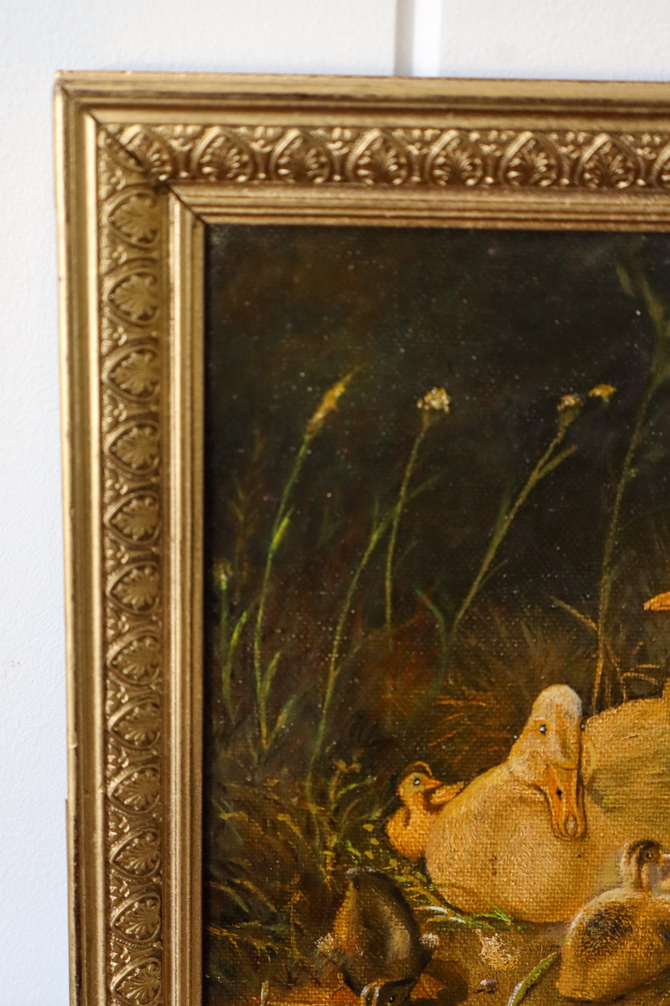 Original Duck Oil On Board | in the manner of Edgar Hunt