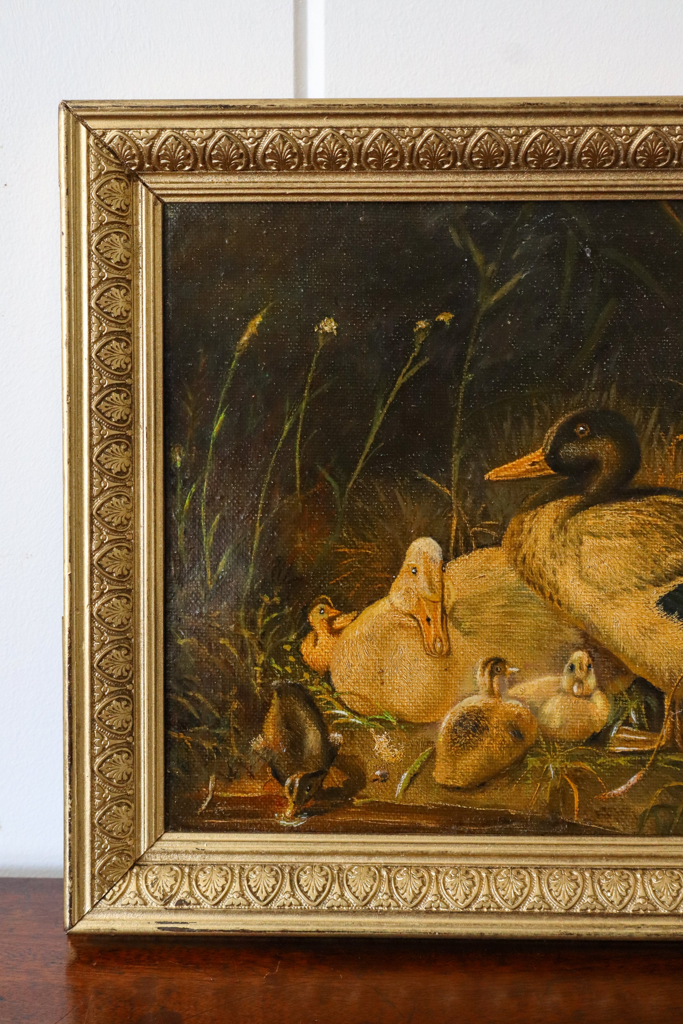 Original Duck Oil On Board | in the manner of Edgar Hunt